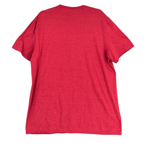 William Lee‎ Martin Comedy District Red Short Sleeve Logo Graphic T-Shirt XL - Picture 3 of 7